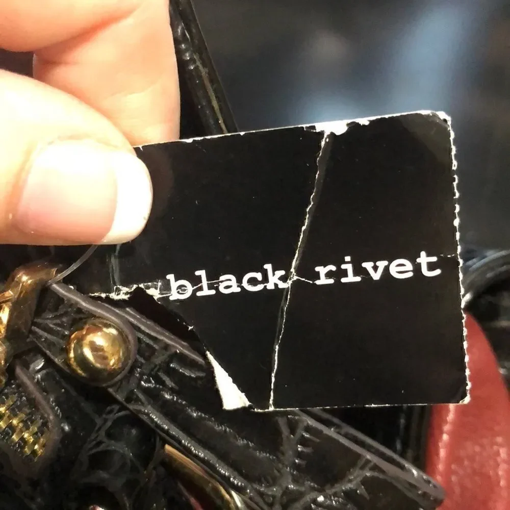 Black Rivet Purse